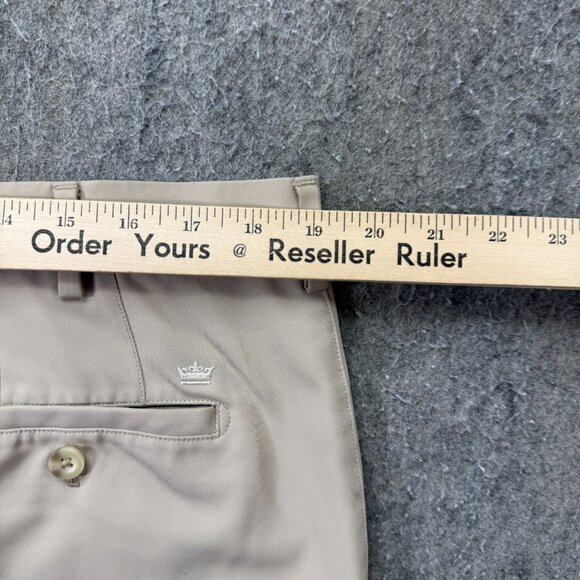 Peter Millar Salem Performance Golf Shorts Men 38 Beige Khaki 9" Classic Fit b97 - Picture 12 of 16